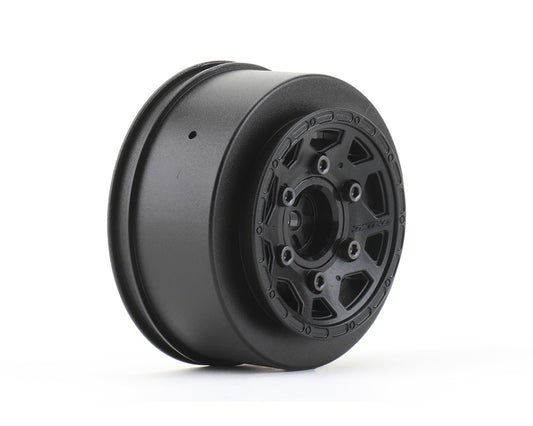 1/10 SC Wheels, Black, 12mm, 1/2" offset Wide for Traxxas