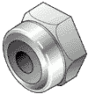 M4.0 Nylon Lock Nuts Stainless