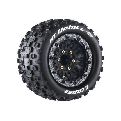 MFT MT-Uphill Soft 1/10 Monster Truck Tires, 12, 14, 17mm Removable Hex - 1 Pair