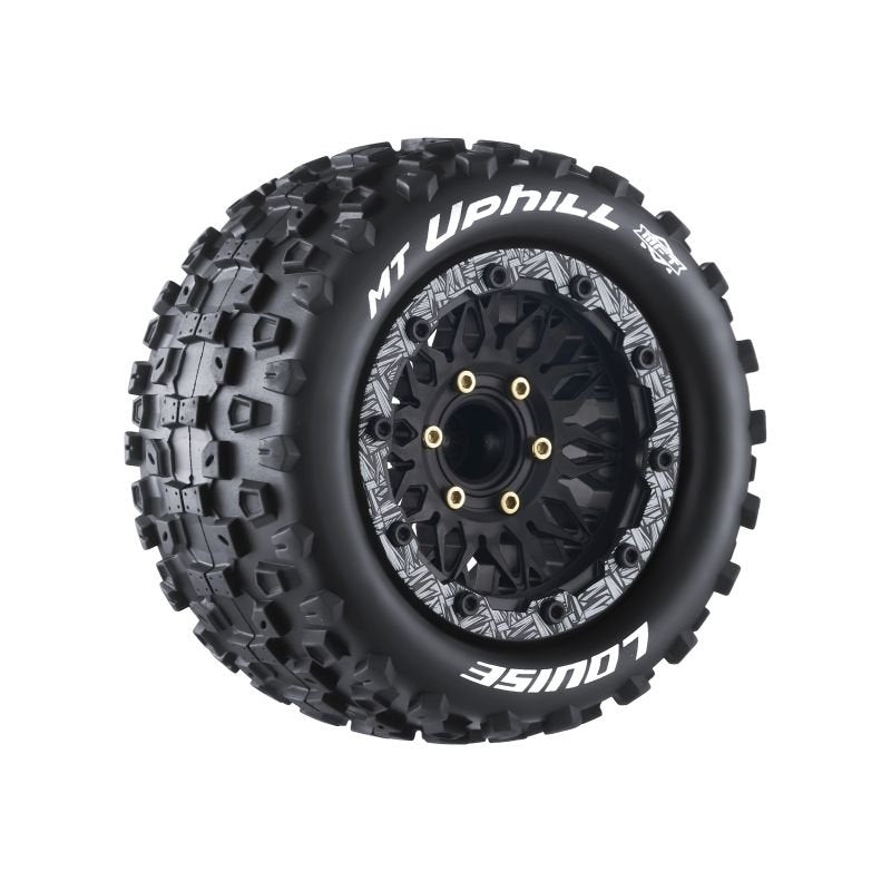 MFT MT-Uphill Soft 1/10 Monster Truck Tires, 12, 14, 17mm Removable Hex - 1 Pair