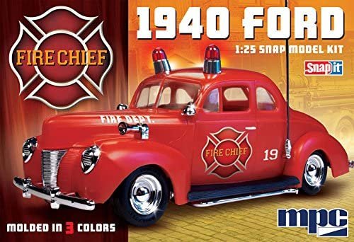 MPC 1:25 Scale 1940 Ford Fire Chief Snap Kit
