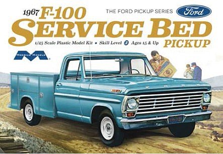 Moebius Models 1/25 1967 Ford F100 Service Bed Plastic Model Pickup Truck Kit
