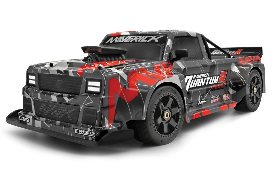 QuantumR Flux 4S 1/8 4WD RTR Race Truck -  Grey / Red