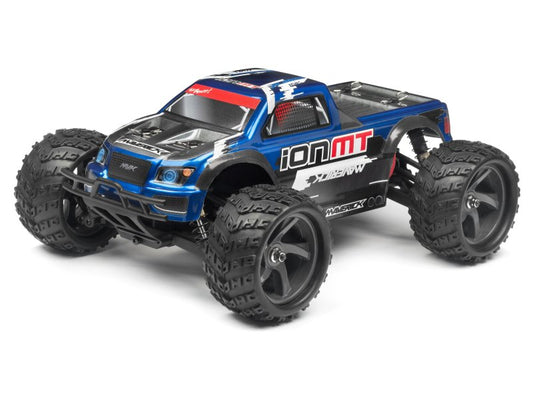 Monster Truck Painted Body, Blue w/Decals, Ion MT