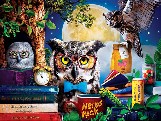 Wild & Whimsical - Night Owls Study Group 300pc EzGrip Puzzle