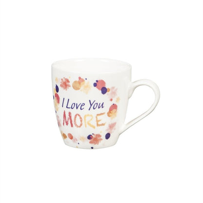 Mommy and Me Ceramic Cup Gift Set I love you/I love you more