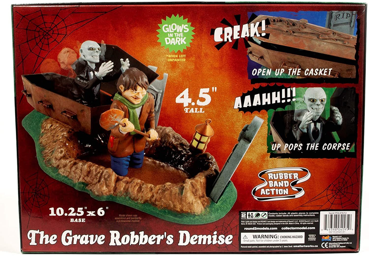 Polar Lights Disney Haunted Mansion: The Grave Robber's Demise/Grave Robbers Reward 1:12 Scale Diorama Model Kit with Moveable Parts