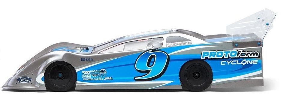 1235-21 Protoform Cyclone 10.0 Clear Body Dirt Oval Late Model