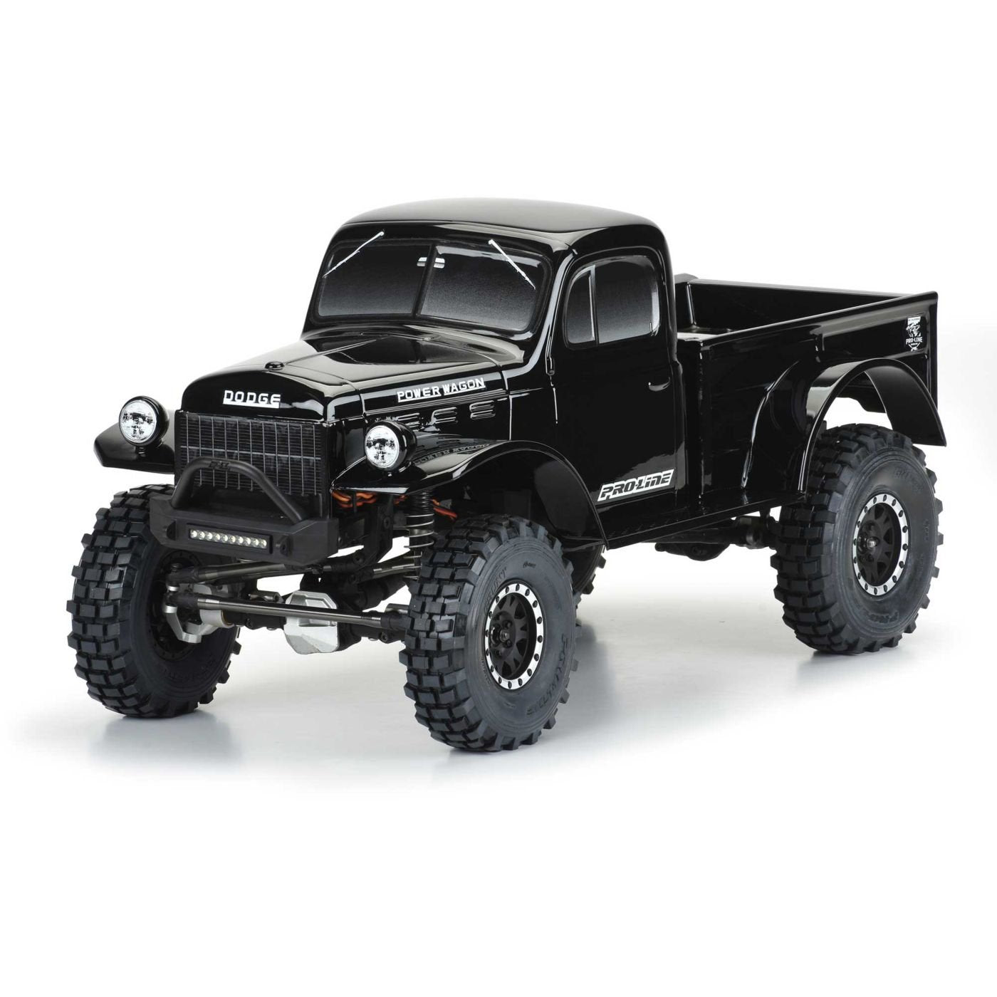 1946 Dodge Power Wagon (Black) 12.3" WB Crawlers