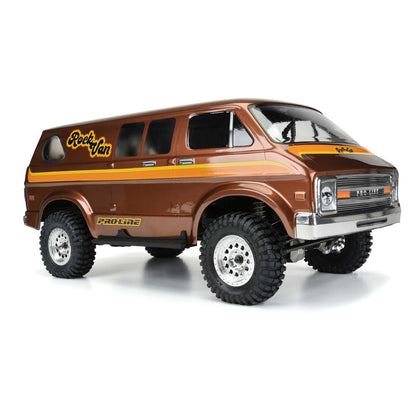 Clear Body 70's Rock Van for 12.3" WB Crawlers