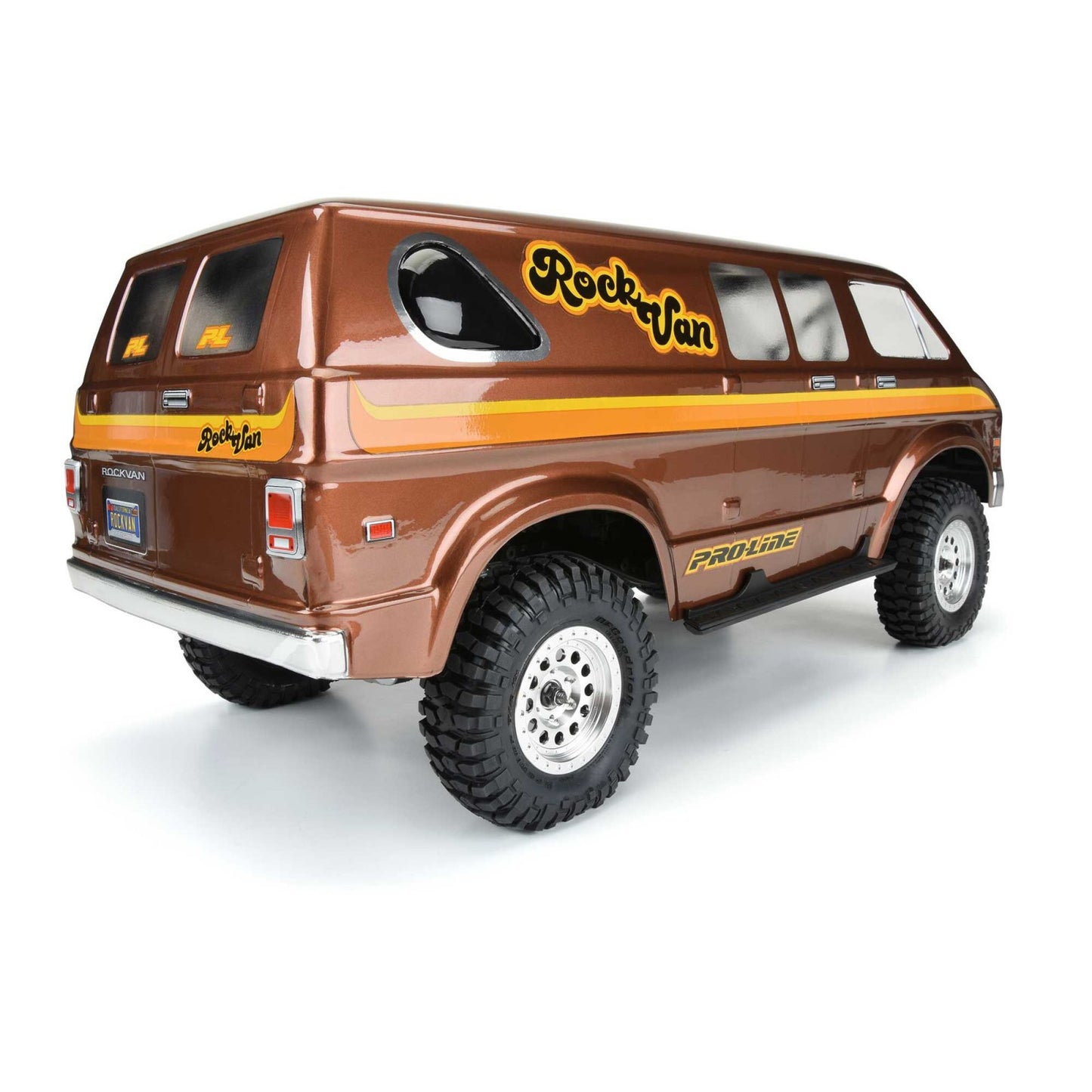 Clear Body 70's Rock Van for 12.3" WB Crawlers