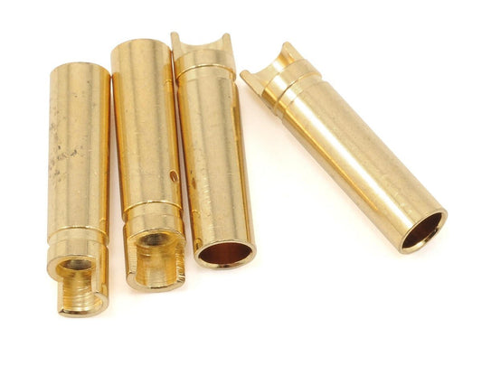 4.0mm Super Bullet Solid Gold Connectors (4 Female)