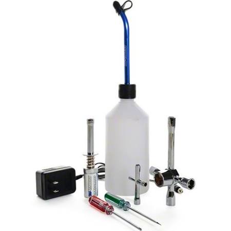 Nitro Starter Set (w/Glow Ignitor, Fuel Bottle, Wrenches & Screwdrivers)
