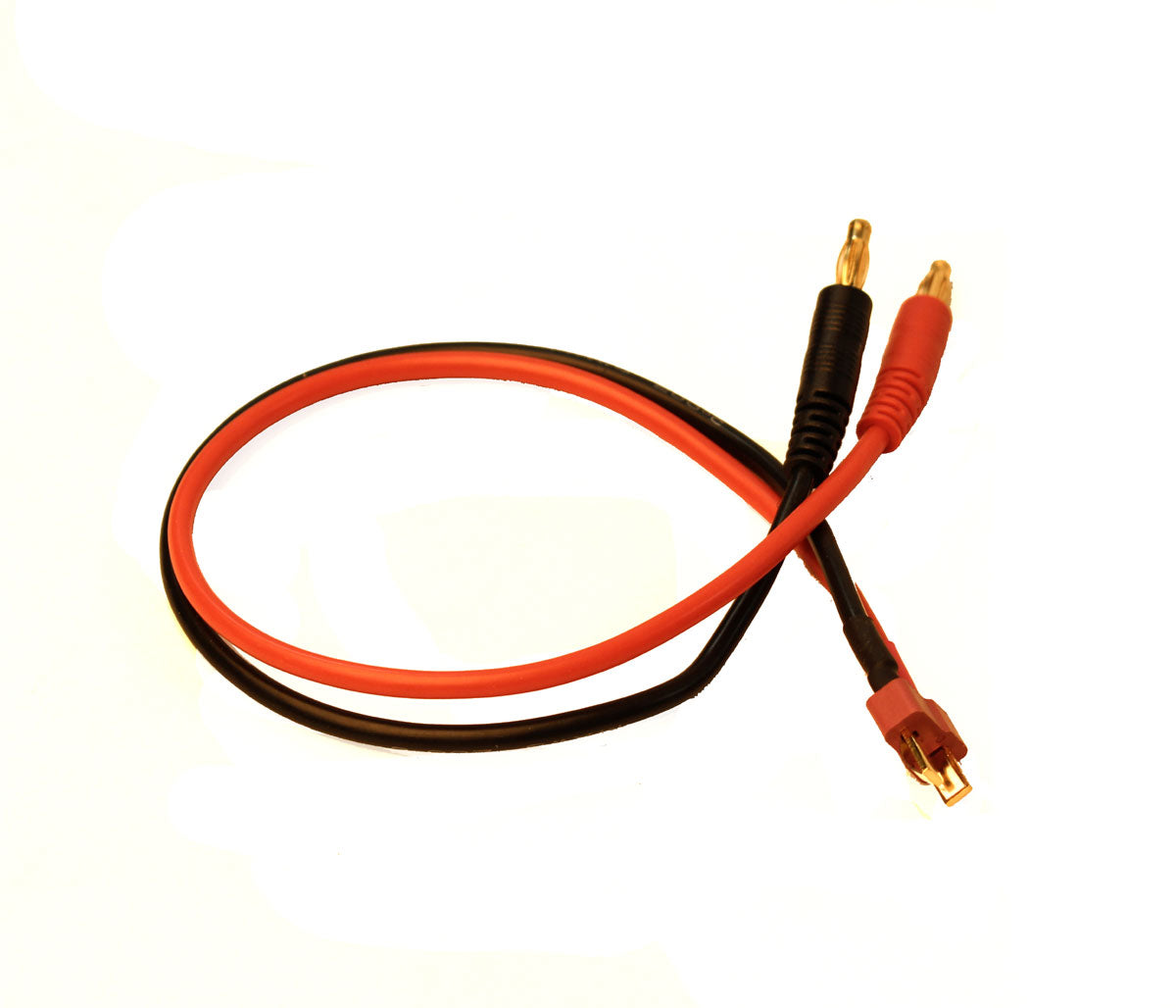 Charge Adapter: Male T-Plug to Male 4mm Bullets 300mm Wire