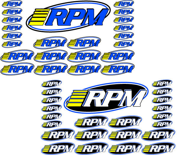 RPM Pro Logo Decal Sheets