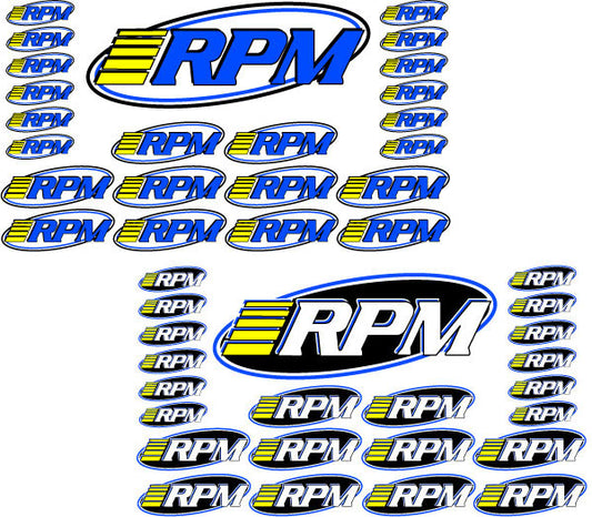 RPM Pro Logo Decal Sheets