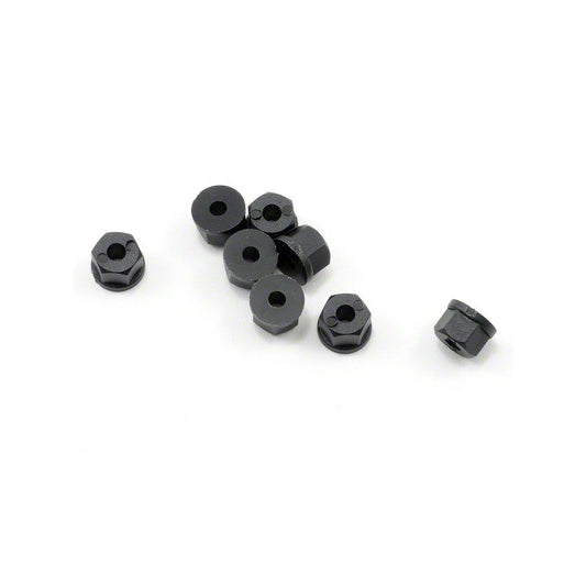 8-32/4mm Nylon Nuts Black (8pcs)