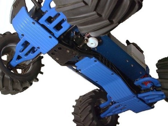 RPM Front & Rear Skid/Wear Plate (Blue) - Discontinued