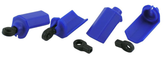 Shock Shaft Guards (4) Blue: TRARallyDESC410R