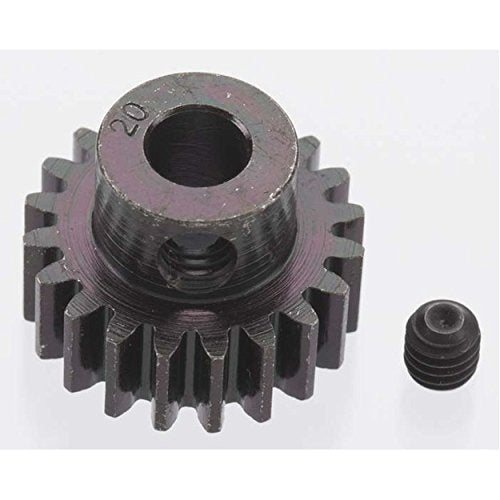 EXTRA HARD 20 TOOTH BLACKENED STEEL 32P PINION 5M/M