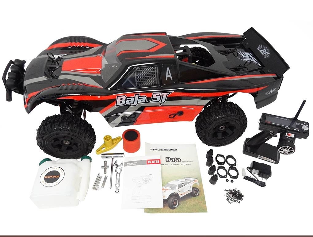 1/5 Scale 2019 36cc Gas Ready To Run Terminator Baja Truck 360T (black/red)
