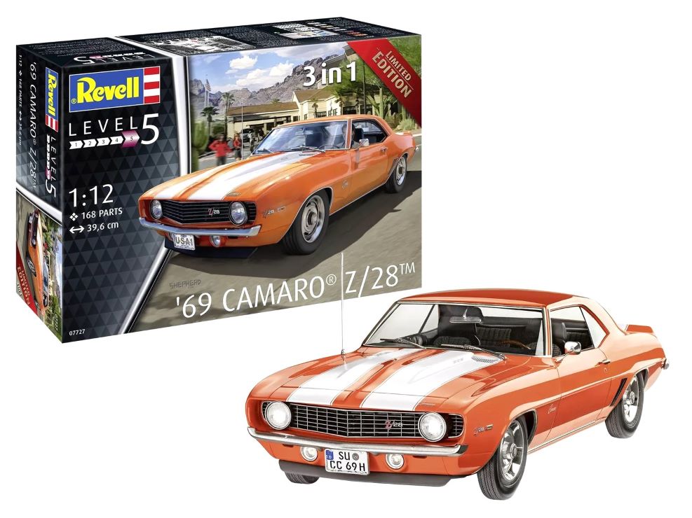 1/12 1969 Chevy Camaro Z/28 Car (3 in 1) (Ltd Edition)