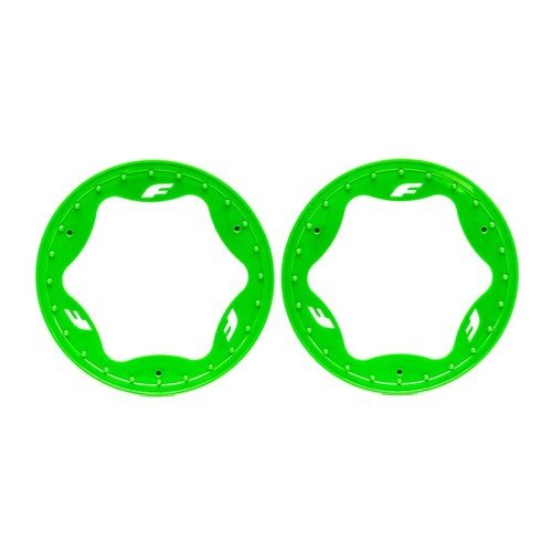 3.9" Green Funco Rear Beadlock Rings (2)