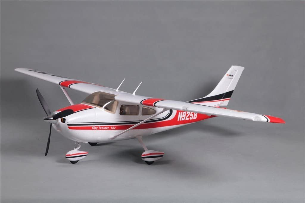 FMS Sky Trainer 182 RC Airplane 5CH 1400mm (55.5") Wingspan AT Red With Flaps LED PNP