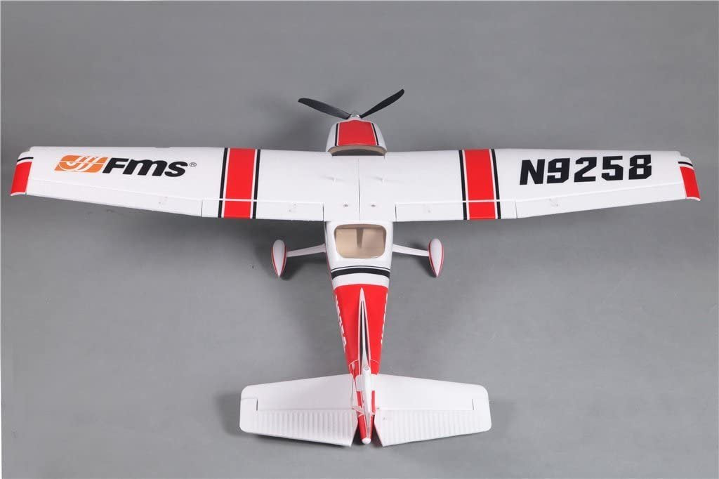 FMS Sky Trainer 182 RC Airplane 5CH 1400mm (55.5") Wingspan AT Red With Flaps LED PNP