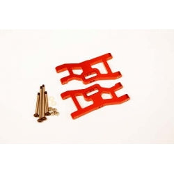 Aluminum Front A-Arms w/ Lock- Nut Hinge Pins, Red,