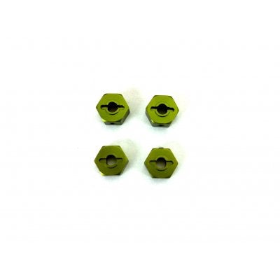 14mm Aluminum Wheel Hex, Green, for Traxxas Stampede