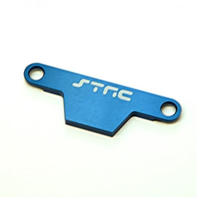 Battery hold down Plate-Blue Alum HD for Rustler/Bandit