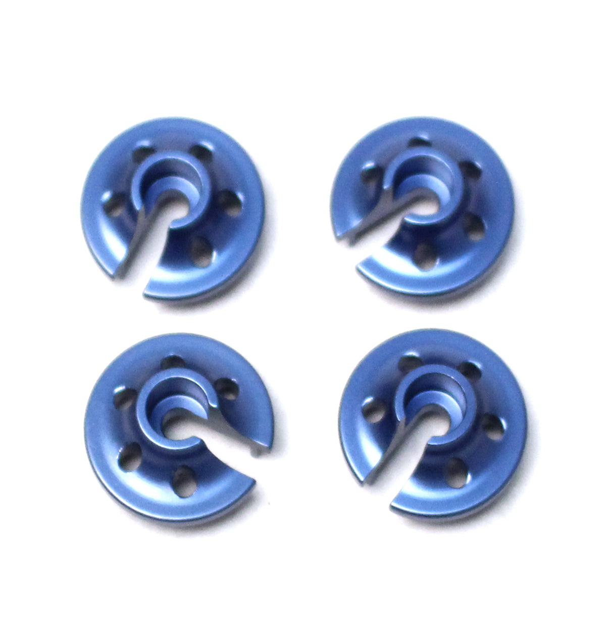 Aluminum Lower Shock Spring Retainers-Traxxas 4Tec 2.0 Blu