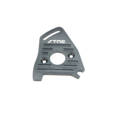 Aluminum Heatsink Finned Motor Plate, Gun Metal, for Traxxas Slash 4x4 LCG / Rally