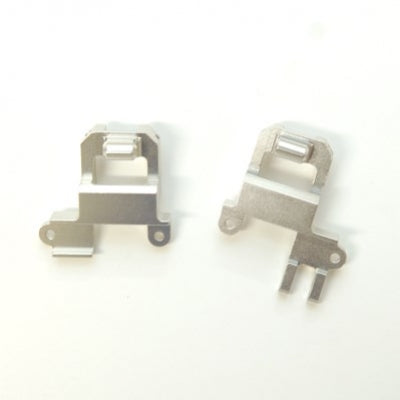 Aluminum Heavy Duty Front Shock Towers / Panhard Mount, Silver, for Traxxas TRX-4, 1pr