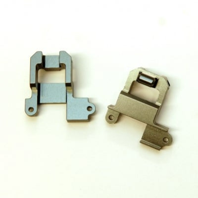 Aluminum Heavy Duty Rear Shock Towers, Gun Metal, for Traxxas TRX-4, 1pr