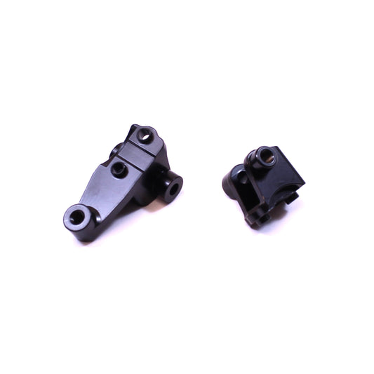 Brass Frt Lower Shock Mount/ Panhard Mount-TRX-4 Black 1 pr