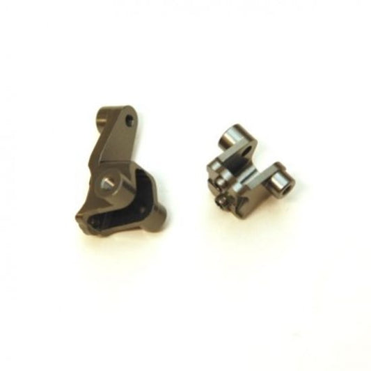 Aluminum Front Lower Shock Mount, Gun Metal, for Traxxas TRX-4, 1pr