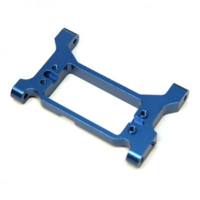 Aluminum Servo Mounting Bracket / Chassis Brace, Blue, for Traxxas TRX-4, Solid One Piece
