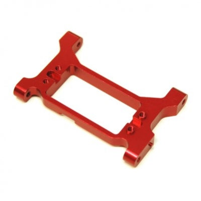 Aluminum Servo Mounting Bracket / Chassis Brace, Red, for Traxxas TRX-4, Solid One Piece