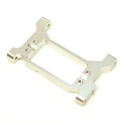 Aluminum Servo Mounting Bracket / Chassis Brace, Silver, for Traxxas TRX-4, Solid One Piece