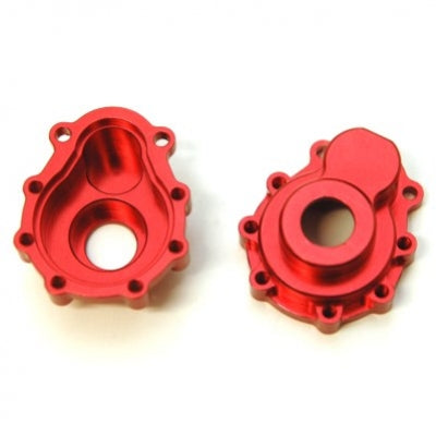 Aluminum Portal Drive Outer Housing, Red, Front or Rear, for Traxxas TRX-4, 1pr