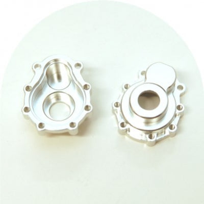 Aluminum Portal Drive Outer Housing, Silver, Front or Rear, for Traxxas TRX-4, 1pr