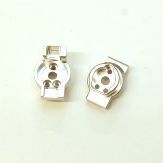 Aluminum Rear Axle Portal Drive Mount, Silver, for Traxxas TRX-4, 1pr