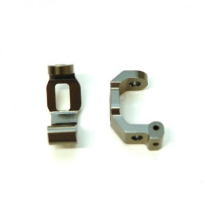 Aluminum Front C-Hub, Gun Metal, for Traxxas 4Tec 2.0, 1pr