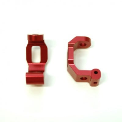 Aluminum Front C-Hub, Red, for Traxxas 4Tec 2.0, 1pr