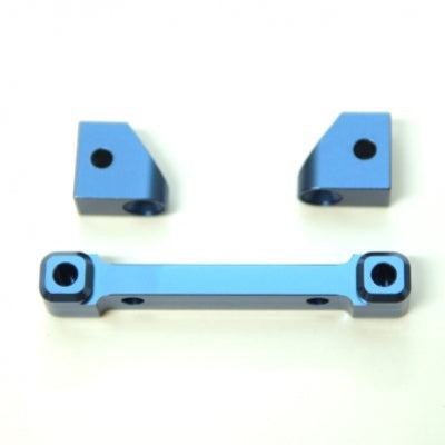 Aluminum Front Hinge-Pin Blocks, Blue, for Traxxas 4Tec 2.0, 3pcs Set
