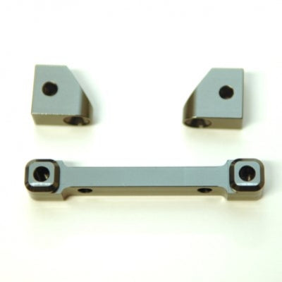 Aluminum Front Hinge-Pin Blocks ,Gun Metal, for Traxxas 4Tec 2.0, 3pcs Set