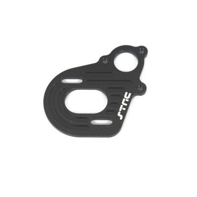 Aluminum Motor Plate, w/Longer Motor Screw Slots, Black, for Axial Wraith / AX10 / SCX10