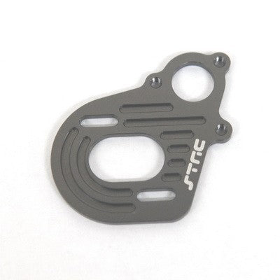 Aluminum Motor Plate, w/Longer Motor Screw Slots, Gun Metal, for Axial Wraith / AX10 / SCX10